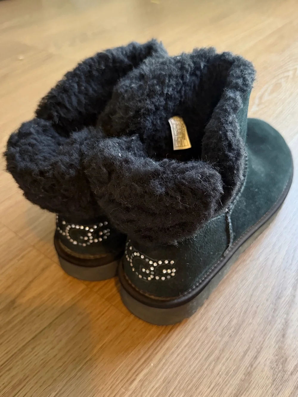 Black Suede Cozy UGG Winter Boots